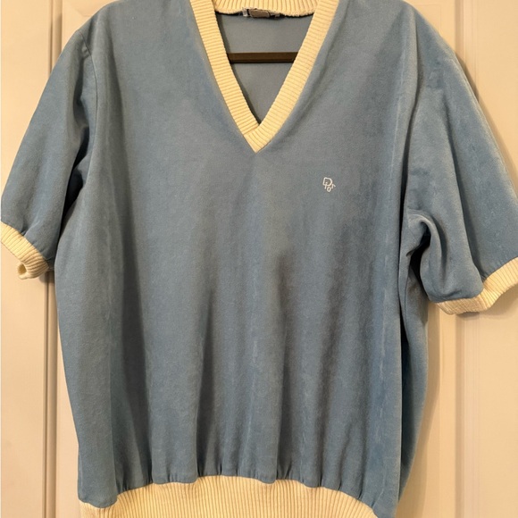 Vintage Christian Dior Velour Polo Men’s M - Picture 1 of 3